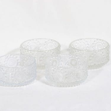 Riihimäen lasi Grapponia annoskulhot, 18 cl, 4 kpl, suunnittelija Nanny Still, 18 cl