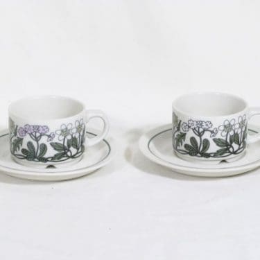 Arabia Flora II kahvikupit, 2 kpl, suunnittelija , serikuva