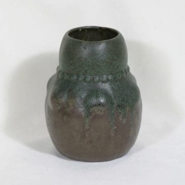 Turun kaakelitehdas maljakko, vihreä|ruskea, suunnittelija ,