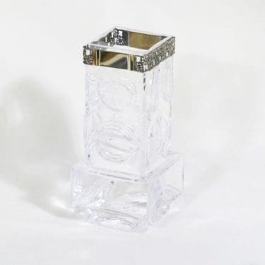 Turun Hopea Studio Sarpaneva maljakko, signeerattu, suunnittelija Pentti Sarpaneva, signeerattu, pronssivanne, uustuotanto