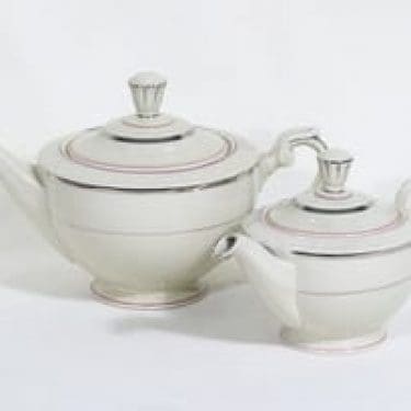 Arabia AX teekannut, raitakoriste, 2 kpl, suunnittelija , raitakoriste