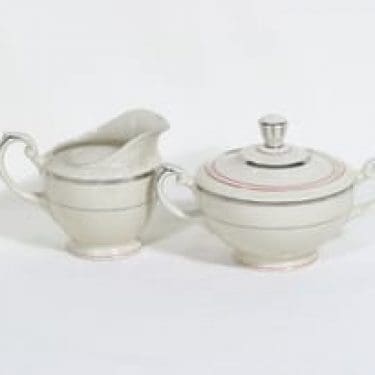 Arabia AX sokerikko ja kermakko, raitakoriste, suunnittelija , raitakoriste