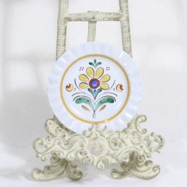 Arabia Allmoge koristelautanen, käsinmaalattu, suunnittelija , käsinmaalattu, pieni