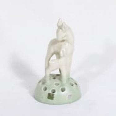 Kupittaan savi kukkateline, käsinmaalattu, suunnittelija , käsinmaalattu