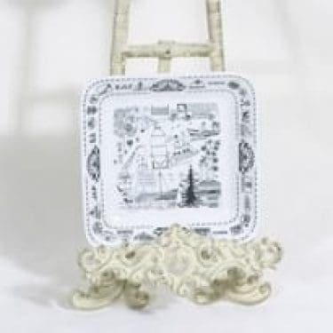 Arabia G koristelautanen, Finncell, suunnittelija Raija Uosikkinen, Finncell, tilattu koriste, pieni, serikuva