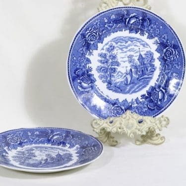 Arabia Maisema lautaset, matala, 2 kpl, suunnittelija , matala, kuparipainokoriste