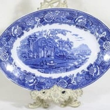 Arabia Maisema vati, suunnittelija , soikea, kuparipainokoriste