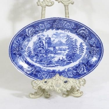 Arabia Maisema vati, suunnittelija , soikea, kuparipainokoriste