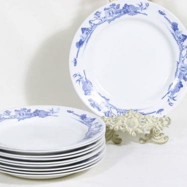 Arabia n5625 lautaset, matala, 10 kpl, suunnittelija , matala, kuparipainokoriste