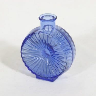 Riihimäen lasi Aurinkopullo koristepullo, sininen, suunnittelija Helena Tynell, vaalea VIII