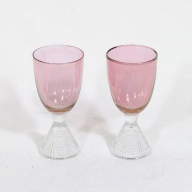 Iittala Briljant lasit, 2 kpl, suunnittelija Tapio Wirkkala, hohtomaalattu