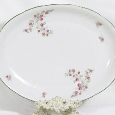 Arabia RE vati, kukkakuvio, suunnittelija , kukkakuvio, suuri, soikea, siirtokuva