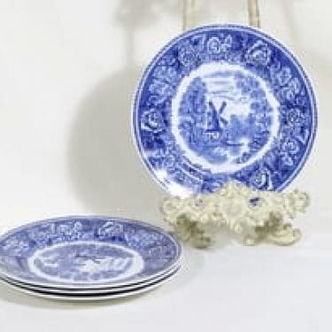 Arabia Maisema lautaset, matala, 4 kpl, suunnittelija , matala, kuparipainokoriste