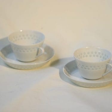 Arabia Helmi kahvikupit, 2 kpl, suunnittelija Friedl Holzer-Kjellberg,