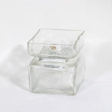 Riihimäen lasi Pala maljakko, kirkas, suunnittelija Helena Tynell,