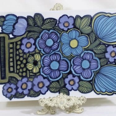 Arabia wall plate, hand-painted, designer Raija Uosikkinen, big, signed