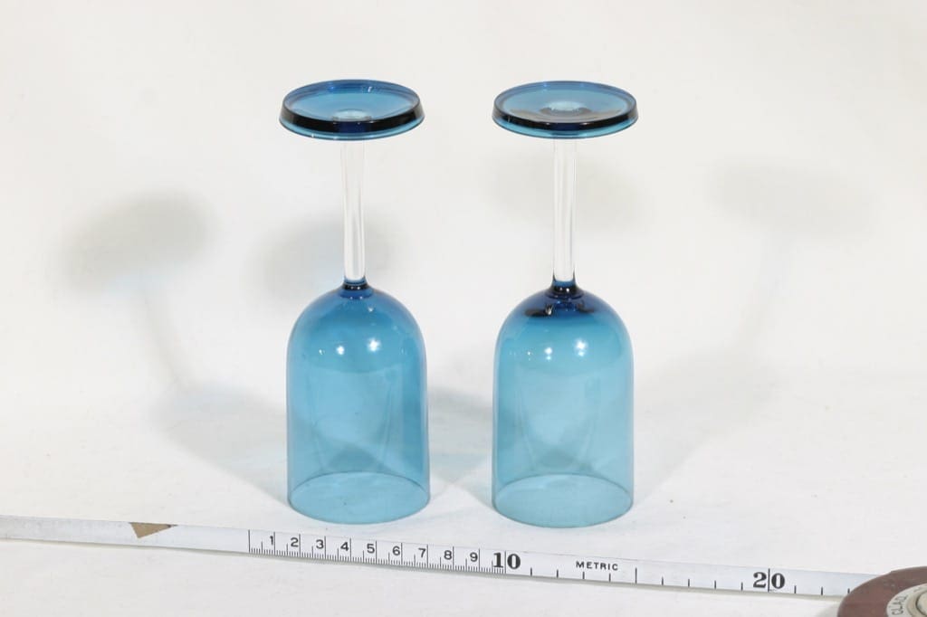 Riihimäen lasi Harlekiini mehulasit, 15 cl, 2 kpl, suunnittelija Nanny Still, 15 cl, jalallinen kuva 2