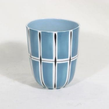 Arabia maljakko, käsinmaalattu, suunnittelija Olga Osol, käsinmaalattu, signeerattu