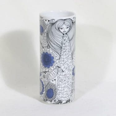 Arabia Pastoraali maljakko, suunnittelija Esteri Tomula, suuri, serikuva