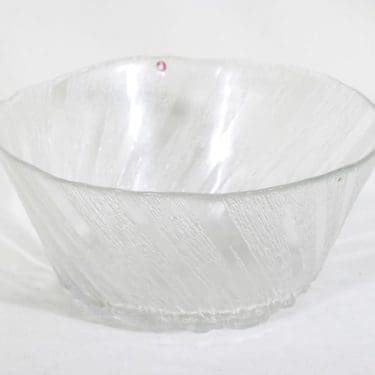 Iittala Kuura kulho, kirkas, suunnittelija Tapio Wirkkala,