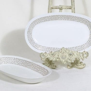 Arabia Kimmel vadit, 2 kpl, suunnittelija Esteri Tomula, pieni, soikea, serikuva