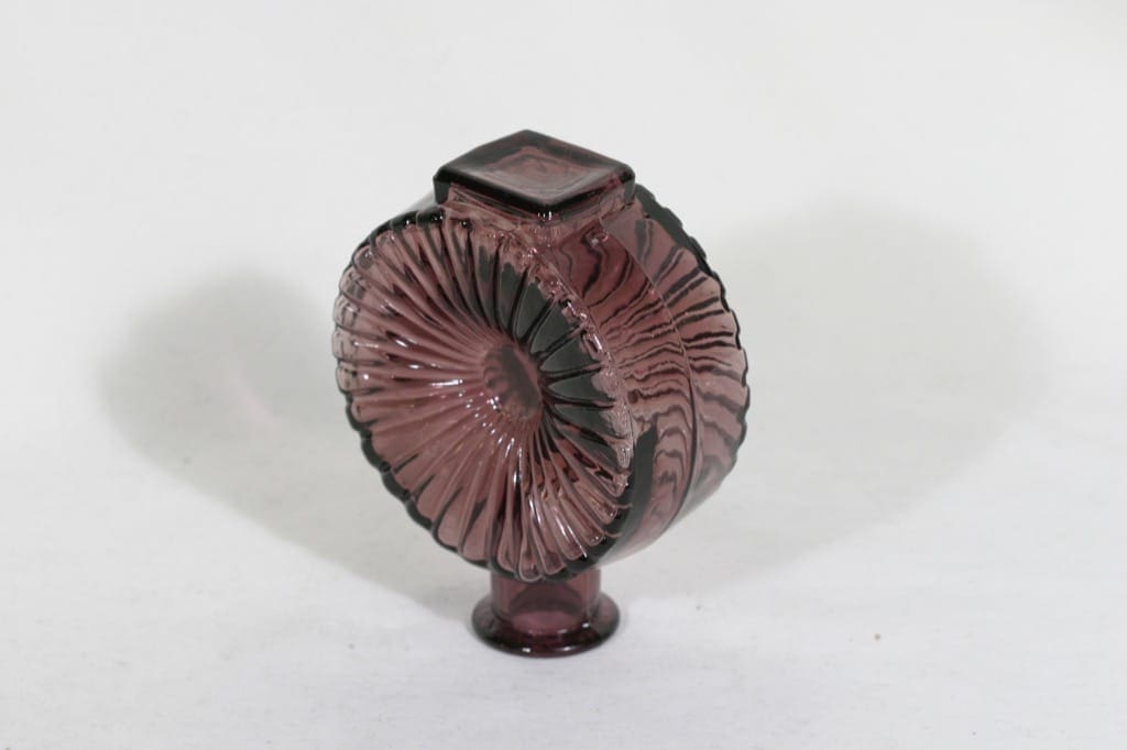 Riihimäen lasi Aurinkopullo koristepullo, punaharmaa, suunnittelija Helena Tynell, sävy XVI kuva 2