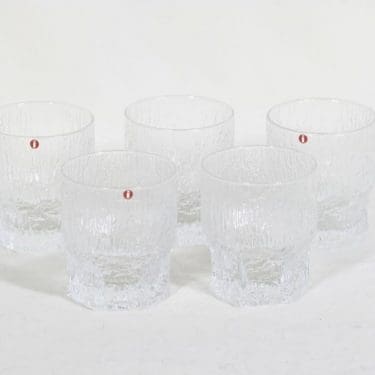 Iittala Aslak lasit, 25 cl, 5 kpl, suunnittelija Tapio Wirkkala, 25 cl