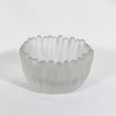 Iittala Jäkälä maljakko, kirkas, suunnittelija Tapio Wirkkala, happohimmennetty