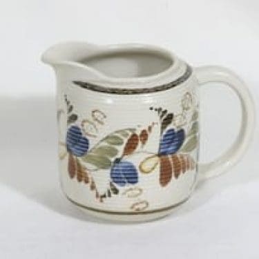 Arabia MS kaadin, 1 l, suunnittelija , 1 l, käsinmaalattu, signeerattu, kukkakuvio