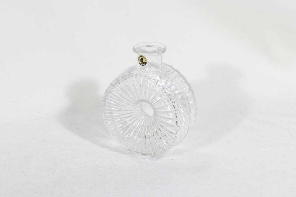 Riihimäen lasi Aurinkopullo koristepullo, kirkas, suunnittelija Helena Tynell, sävy I