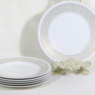 Arabia Kimmel lautaset, 6 kpl, suunnittelija Esteri Tomula, serikuva