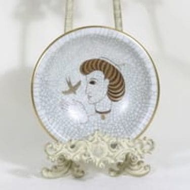 Arabia Craquele vati, käsinmaalattu, suunnittelija , käsinmaalattu, signeerattu