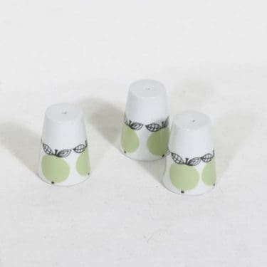 Arabia Omena sirottimet, käsinmaalattu, 3 kpl, suunnittelija Esteri Tomula, käsinmaalattu