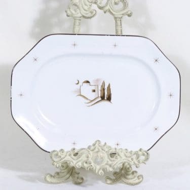 Arabia Orient vati, suunnittelija Greta Lisa Jäderholm-Snellman, siirtokuva, art deco