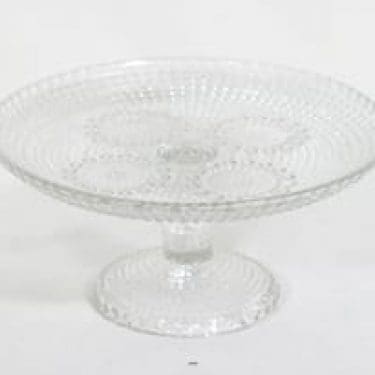 Riihimäen lasi Grapponia leivostarjotin, kirkas, suunnittelija Nanny Still,