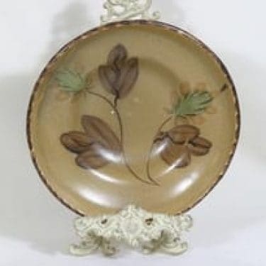 Kupittaan savi 371 kulho, käsinmaalattu, suunnittelija Helena Mäkinen, käsinmaalattu, signeerattu