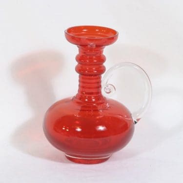 Riihimäen lasi Kleopatra kaadin, punainen, suunnittelija Tamara Aladin,