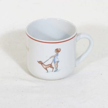 Arabia RA lasten muki, Åt en snäll gosse, suunnittelija , Åt en snäll gosse, siirtokuva, lasten koriste