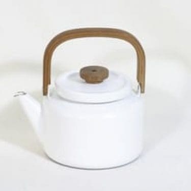 Finel kahvipannu, valkoinen, suunnittelija Heikki Orvola,