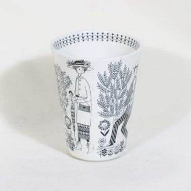 Arabia Emilia maljakko, suunnittelija Raija Uosikkinen, kuparipainokoriste