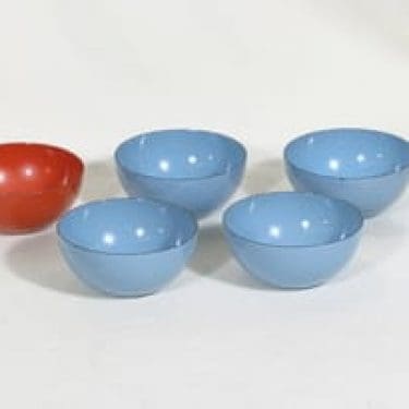 Finel kulhot, eri värejä, 5 kpl, suunnittelija Kaj Franck, pieni