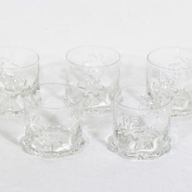 Riihimäen lasi Kasper lasit, 10 cl, 5 kpl, suunnittelija Erkkitapio Siiroinen, 10 cl, pieni