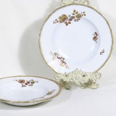 Arabia n1673 lautaset, syvä, 3 kpl, suunnittelija , syvä, siirtokuva