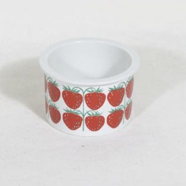 Arabia Pomona purnukka, mansikka, suunnittelija Raija Uosikkinen, mansikka