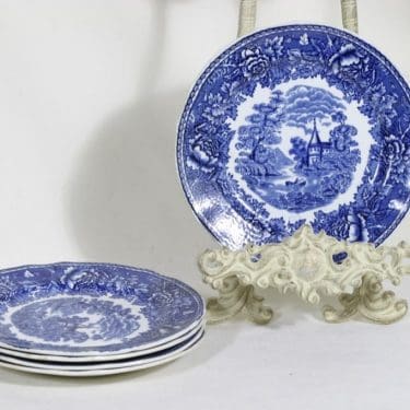 Arabia Maisema lautaset, pieni, 5 kpl, suunnittelija , pieni, kuparipainokoriste