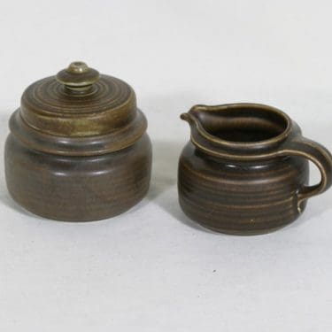 Arabia Kaarna sokerikko ja kermakko, ruskea, suunnittelija ,