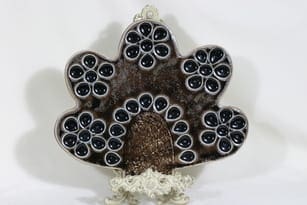 Arabia Bundle wall plate, signed designer Heljä Liukko-Sundström 