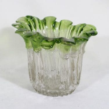 Humppila malja, vihreä-kirkas, suunnittelija Tauno Wirkkala,