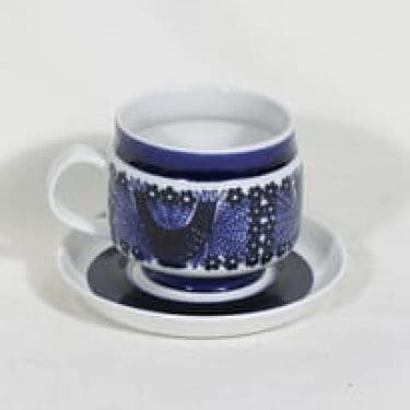 Arabia Sinilintu muki, 50 cl, suunnittelija Raija Uosikkinen, 50 cl, käsinmaalattu