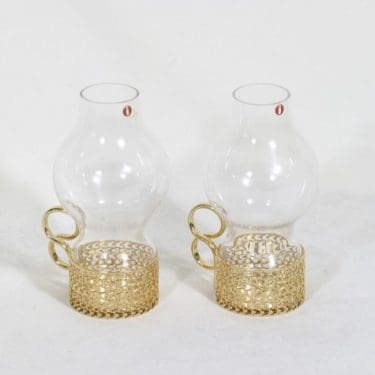 Iittala Tsaikka tuikkulyhdyt, kirkas, 2 kpl, suunnittelija Timo Sarpaneva, pieni
